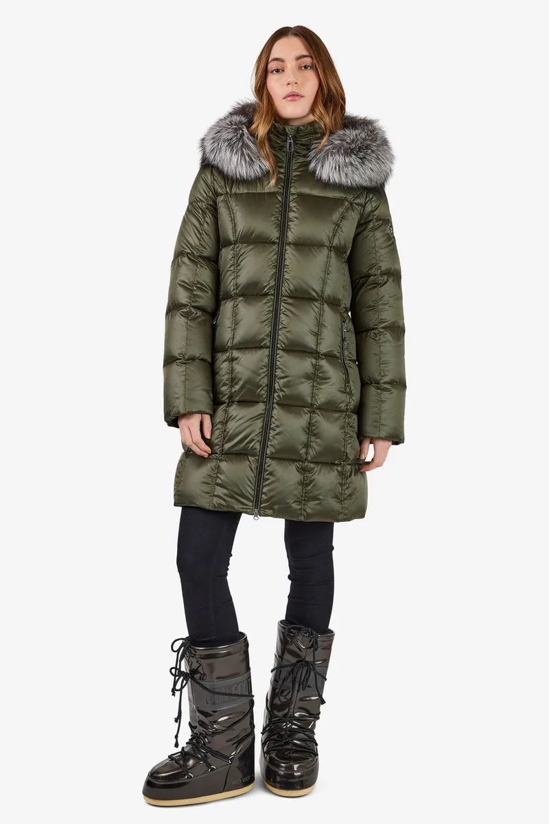 Doudoune avec fourrure véritable Frandsen — détail