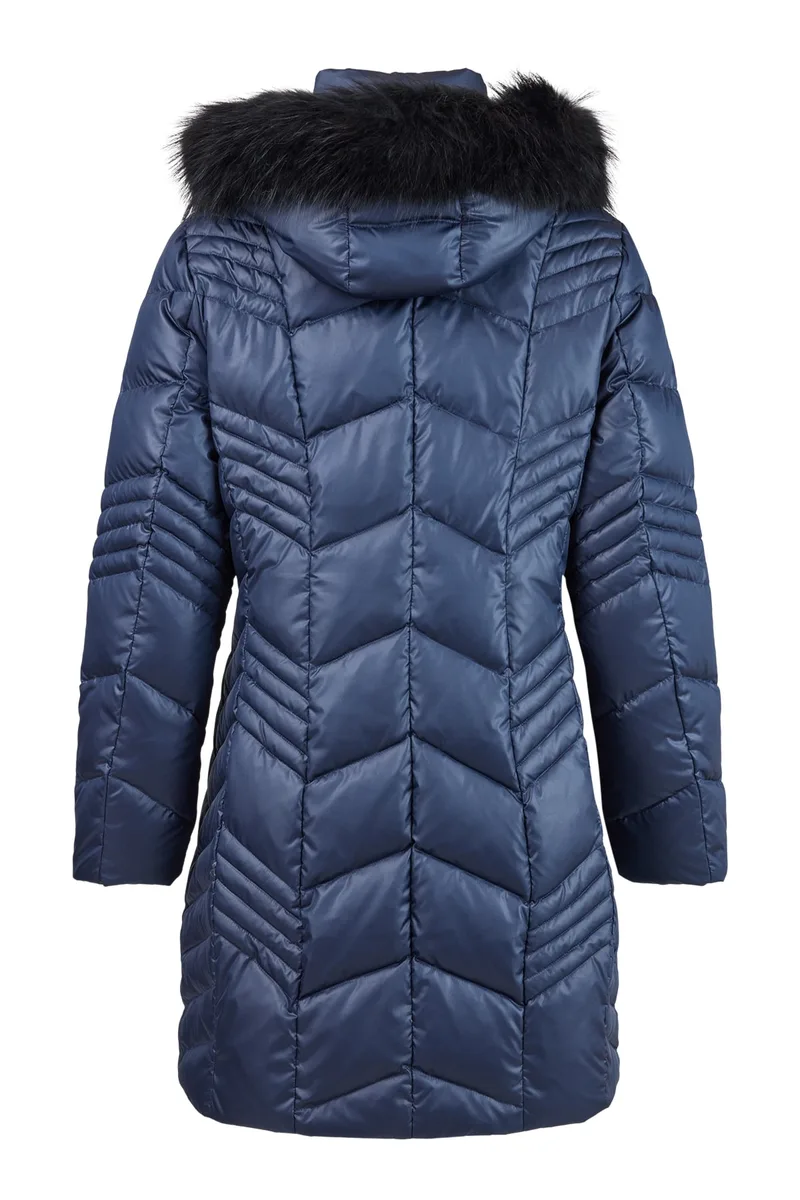 Veste avec fourrure véritable Normann — dos