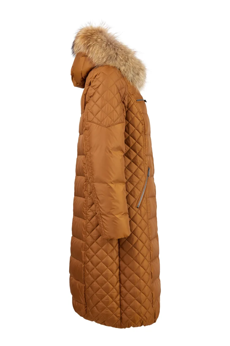 Manteau avec fourrure véritable Normann — détail