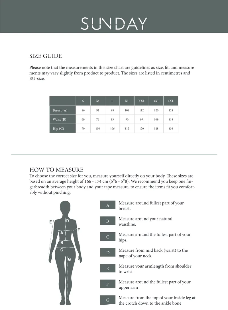 Guide des tailles