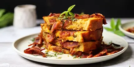 Bacon-Toast: Einfaches und köstliches Rezept Rezept