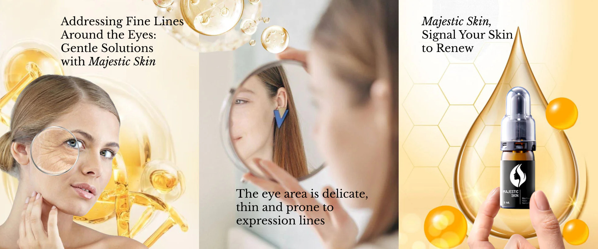 Addressing Fine Lines Around the Eyes: Gentle Solutions with Majestic Skin