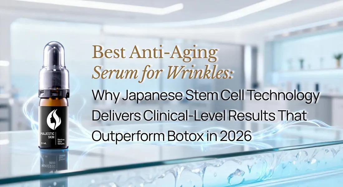 Best Anti-Aging Serum for Wrinkles: Why Japanese Stem Cell Technology Is the 2026 Gold Standard for Wrinkle-Free Skin