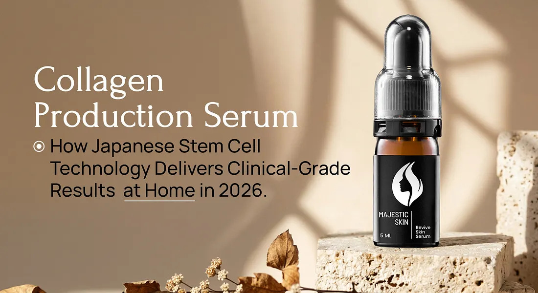 Collagen Production Serum: How Japanese Stem Cell Technology Delivers Clinical-Grade Results at Home in 2026