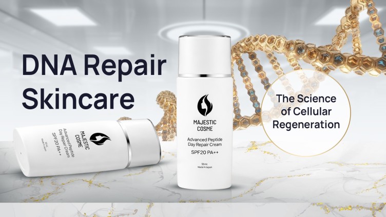Majestic Day Repair DNA repair enzyme HSP technology advanced skincare from Japan for sun damage and age spots