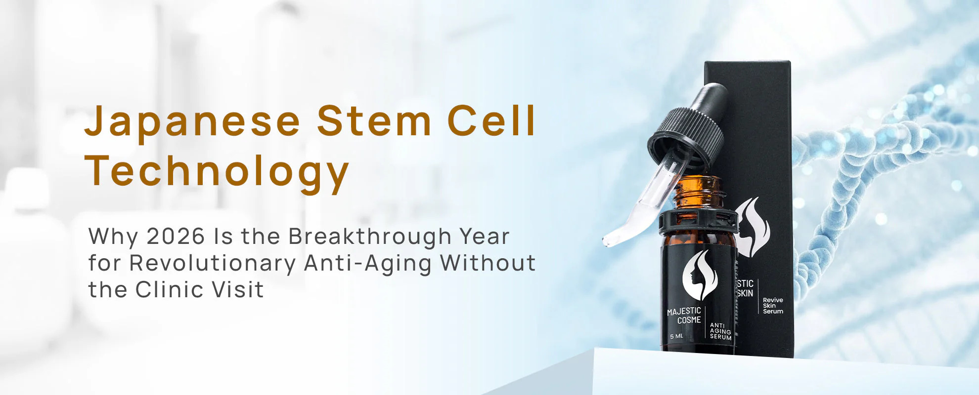 Japanese stem cell technology ADSC-CM 20% serum Majestic Skin for clinical-grade anti-aging results at home 2026