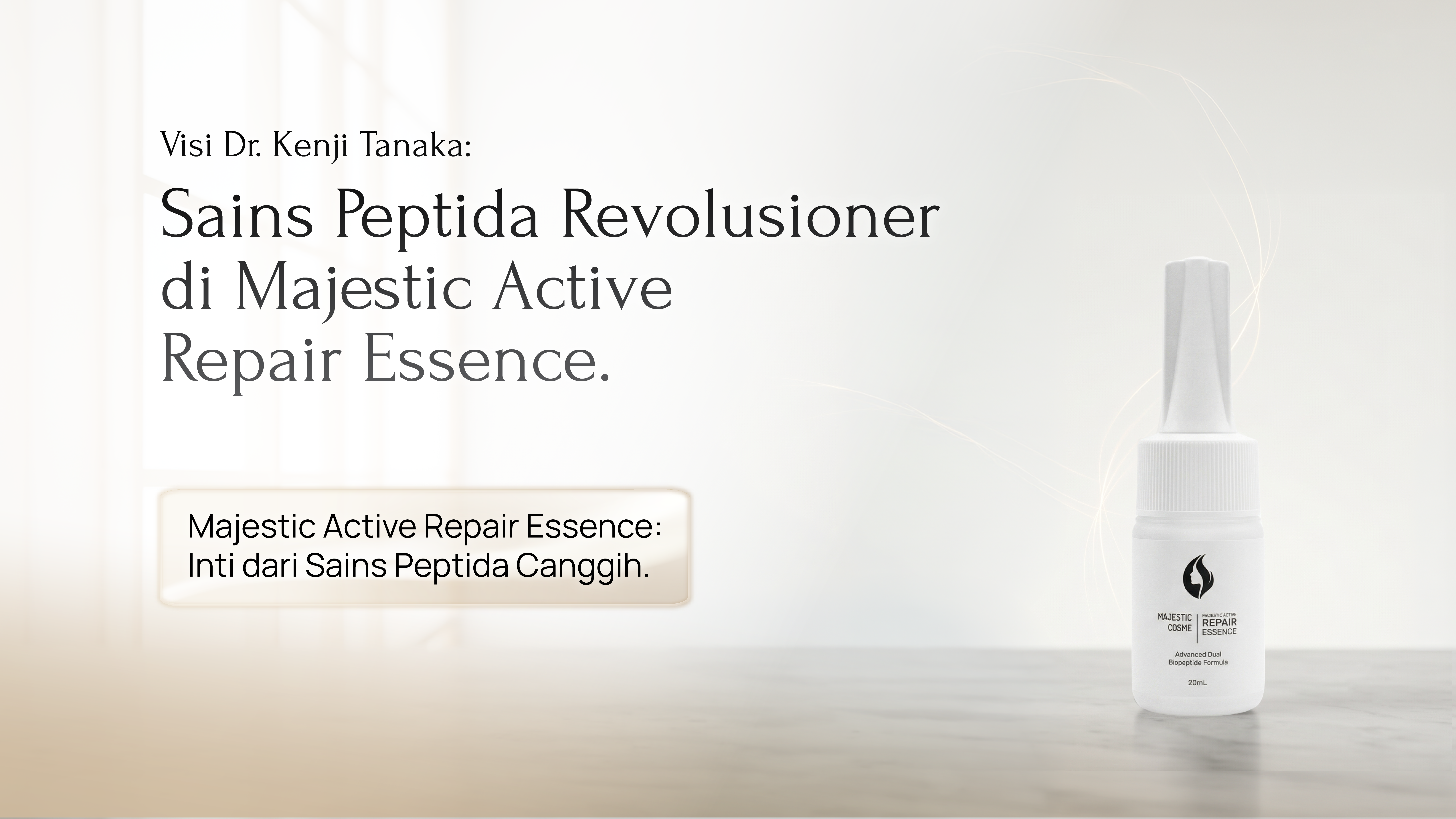 Dr. Kenji Tanaka dan Sains Peptida di Balik Majestic Active Repair Essence