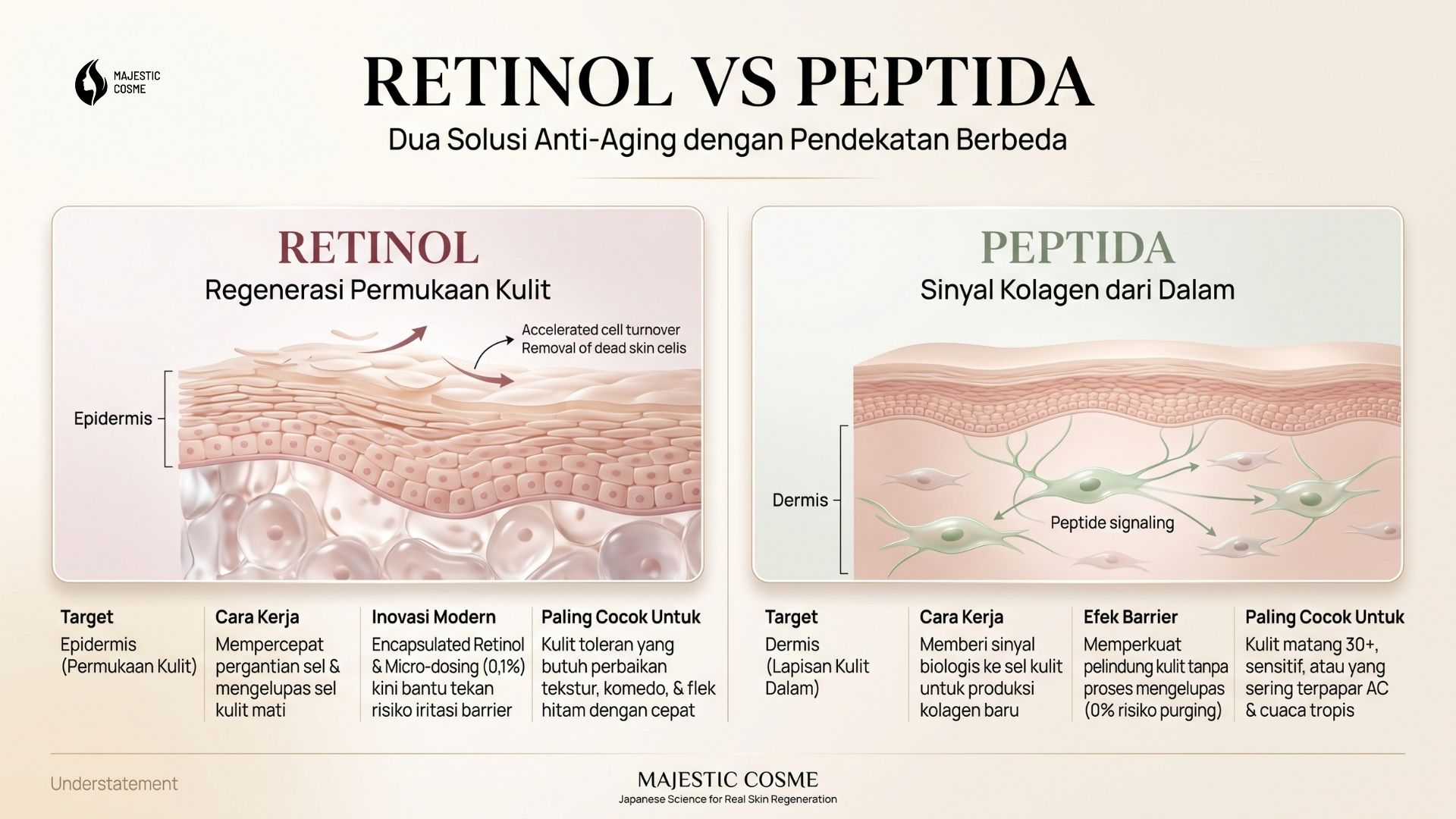 Peptida vs Retinol: Mana yang Lebih Bagus untuk Skin Barrier Usia 30 Tahun Keatas?