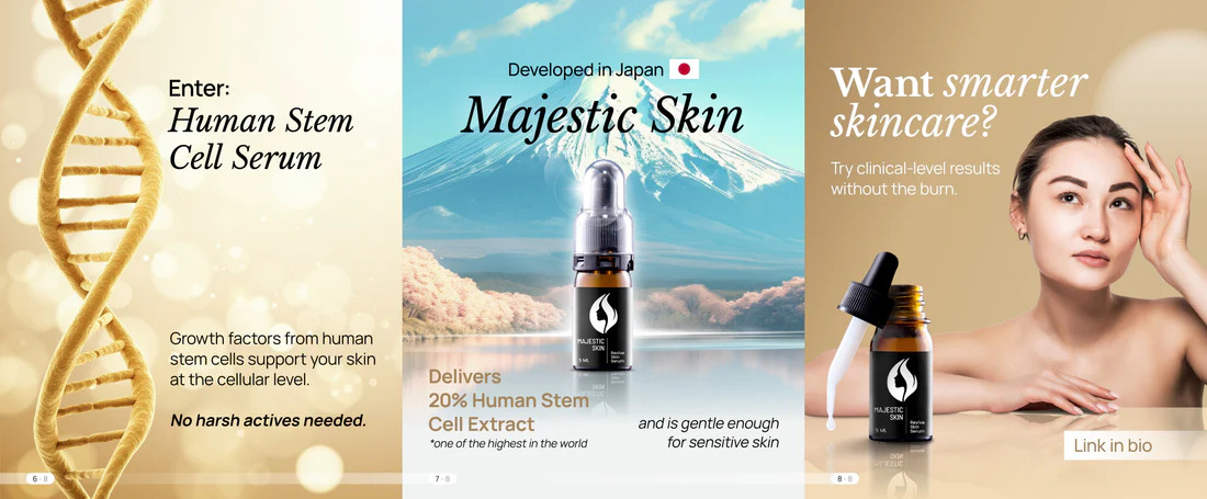 ヒト幹細胞美容液Majestic Skinで肌の再生力をサポートする先進スキンケア