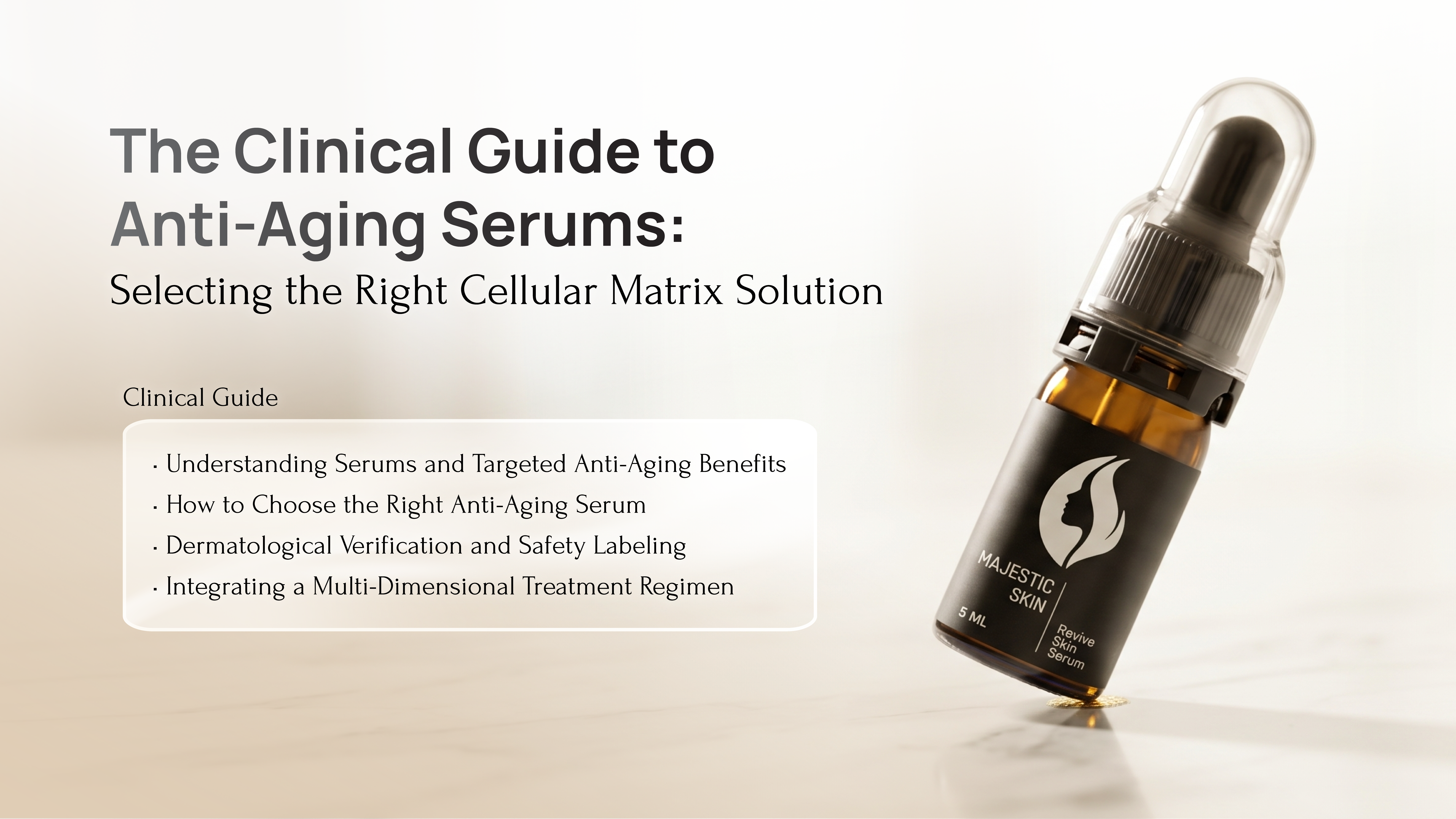 Applying an anti-aging serum to improve skin firmness and reduce wrinkles