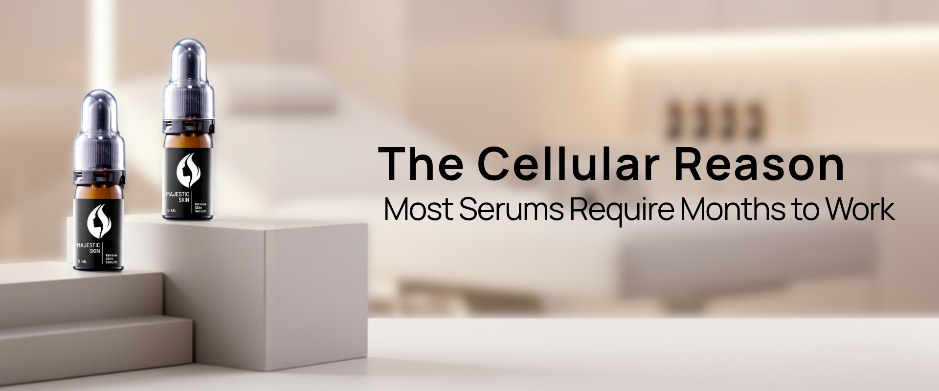 Luxury anti-aging serum with bio-signal peptide technology