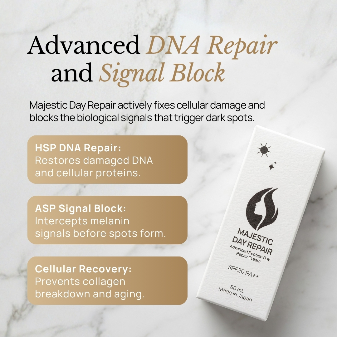 Majestic Day Repair Cream application