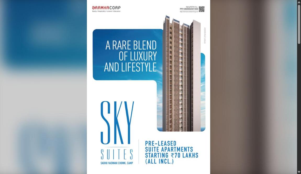 Sky Suites by Bramha Corp, Camp Pune: Price, Pre-Leased Studios, Amenities & Complete Review