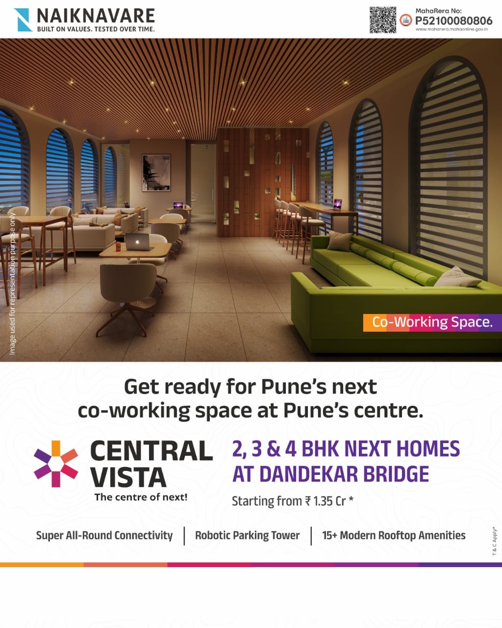 Naiknavare Central Vista by Naiknavare Developers New Launch Sadashiv Peth, Pune Project View 3 Naiknavare Central Vista by Naiknavare Developers New Launch Sadashiv Peth, Pune project view 3 - Official site construction update or visual rendering