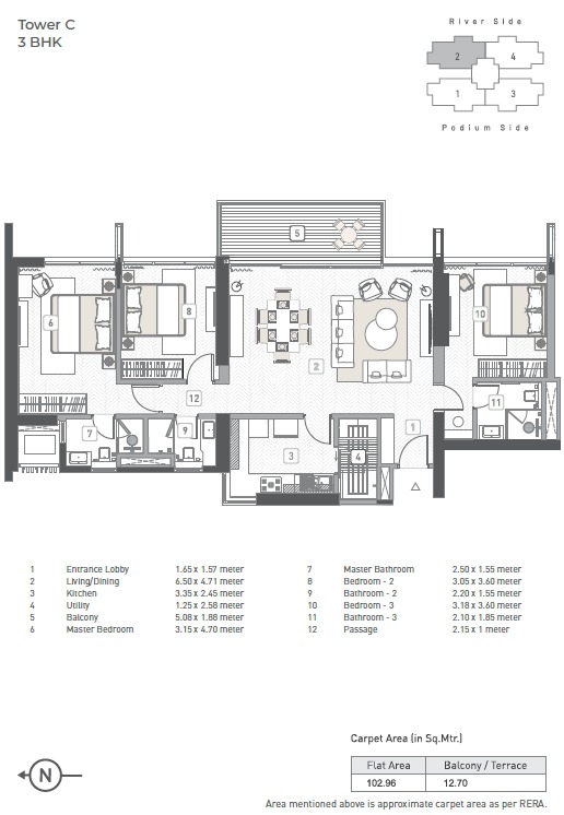 Balmoral Tower by Kasturi  Balewadi project view 2 - Official site construction update or visual rendering