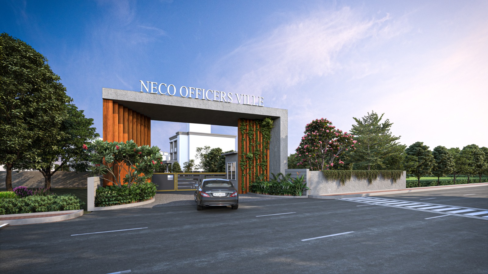 Neco Alpha Officers Ville by Vasupujya Corporation & Magiknest New Launch Near NIBM Road, Pune project view 3 - Official site construction update or visual rendering
