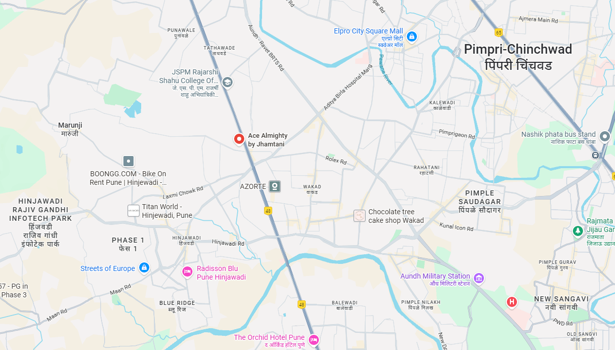 Jhamtani Ace Abundance by Jhamtani Group Jadhav Nagar, Mundhwa, Location Map Detailed vicinity and location map for Jhamtani Ace Abundance by Jhamtani Group Jadhav Nagar, Mundhwa, showing connectivity and nearby landmarks.