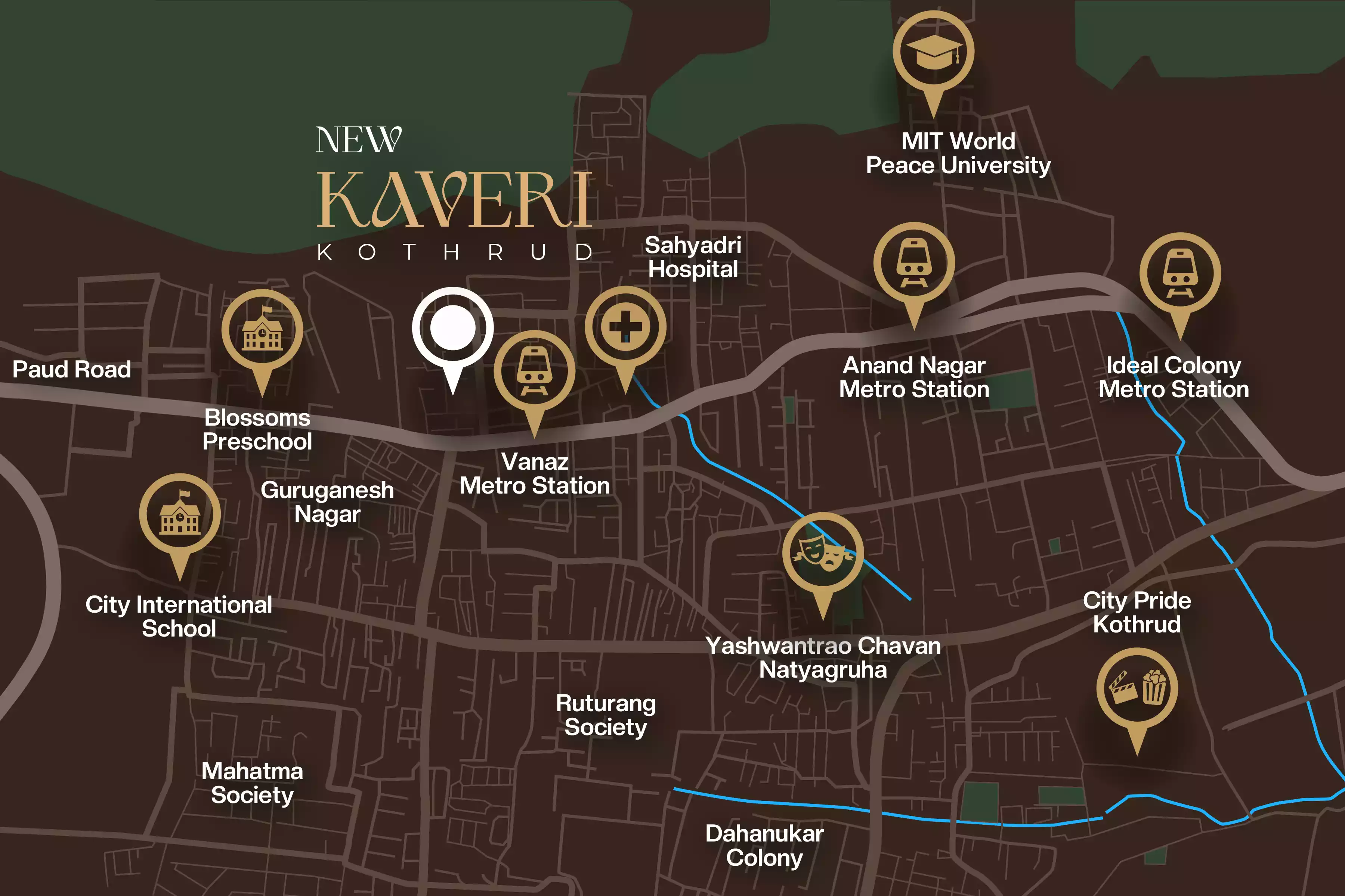 New Kaveri by Kundan spaces  Near Vanaz, kothrud project view 4 - Official site construction update or visual rendering
