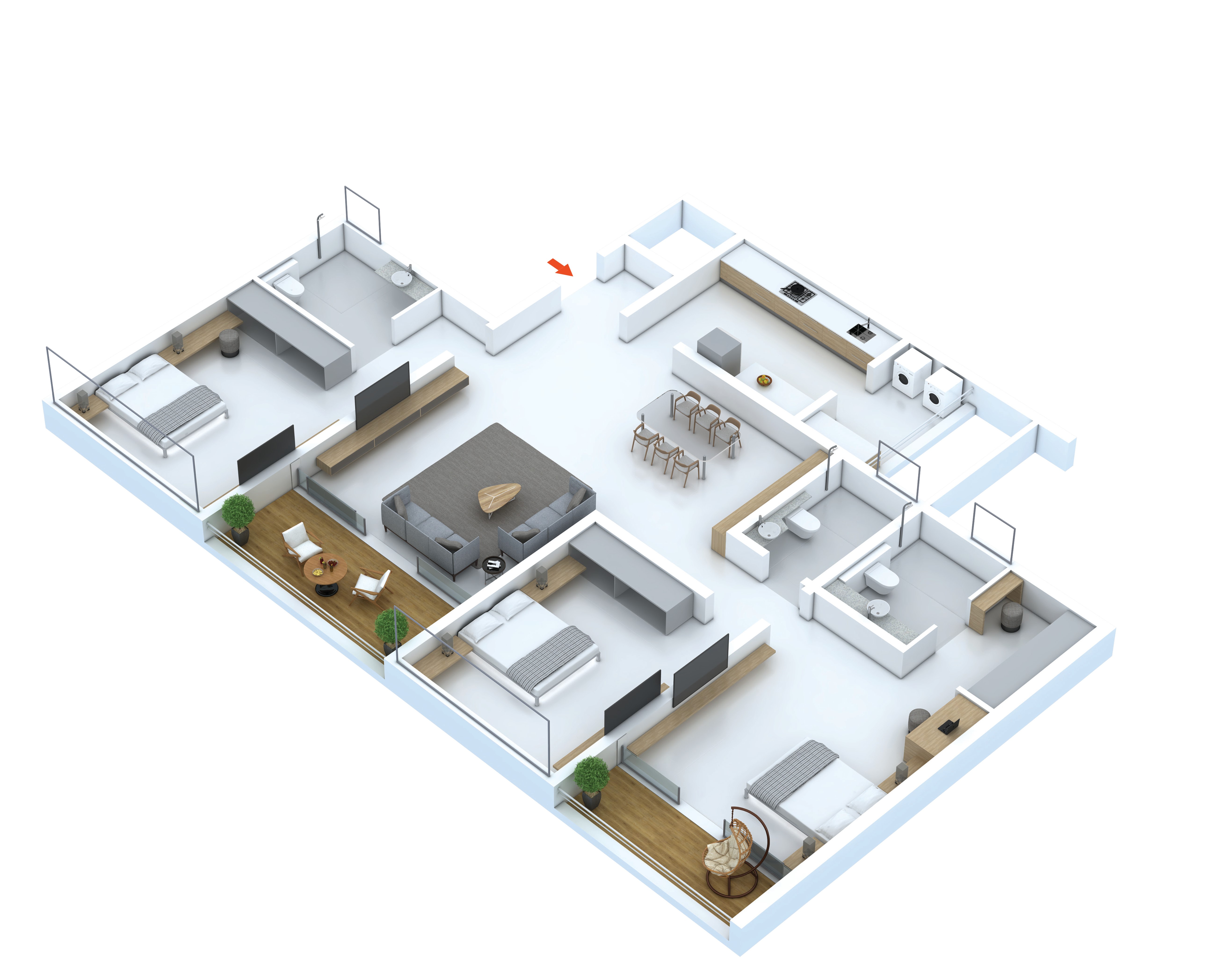 SKYi 5 Racecourse by Skyi Developers Sopan Baug, Pune - 4 BHK Floor Plan SKYi 5 Racecourse by Skyi Developers Sopan Baug, Pune 4 BHK configuration floor plan layout showing carpet area of 1879 / 1948 Sq.Ft.