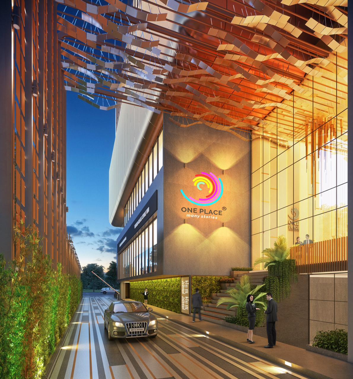 One Place by Mittal Builders  FC Road project view 3 - Official site construction update or visual rendering