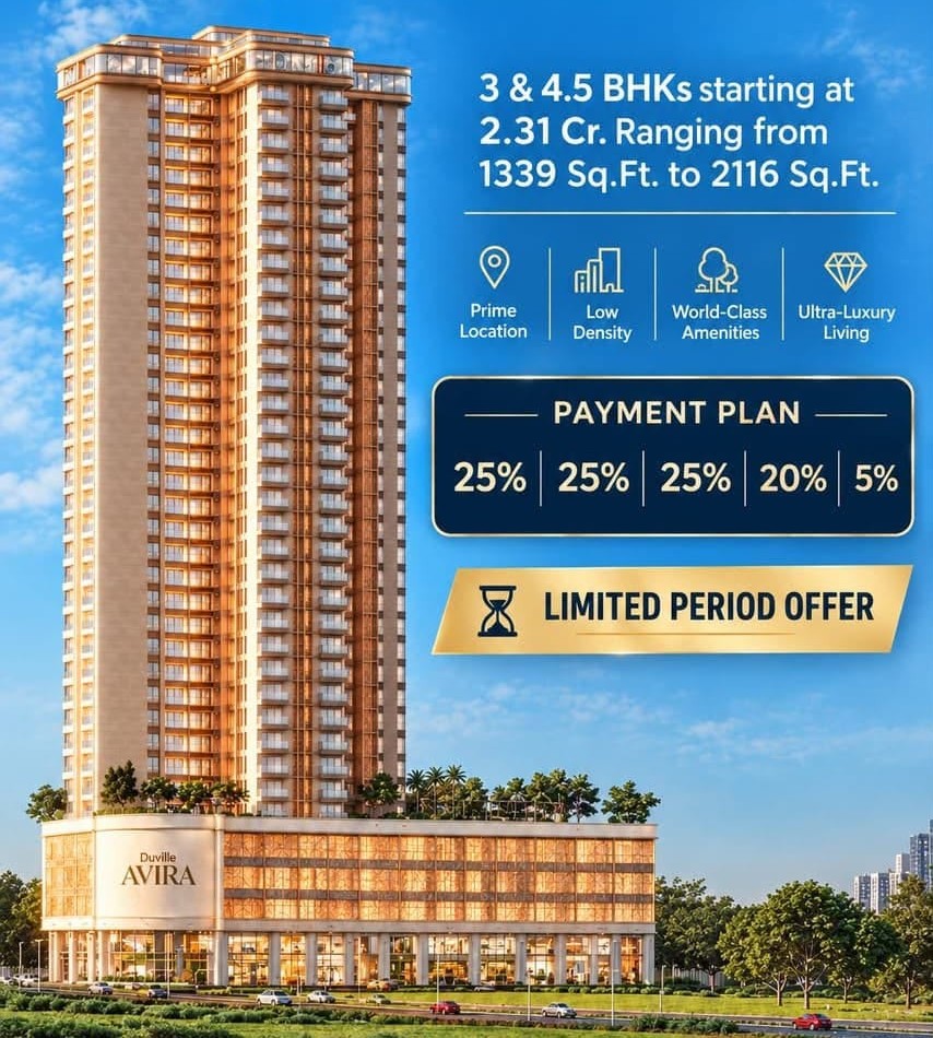 Duville Avira by Duville Estates Pvt. Ltd. New Launch Koregaon Park Annexe, Mundhwa Project View 2 Duville Avira by Duville Estates Pvt. Ltd. New Launch Koregaon Park Annexe, Mundhwa project view 2 - Official site construction update or visual rendering