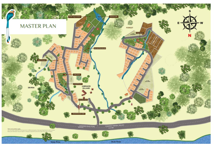 Satvam Hills: Luxury Villa Plots by Synergy New Launch Mulshi project view 9 - Official site construction update or visual rendering