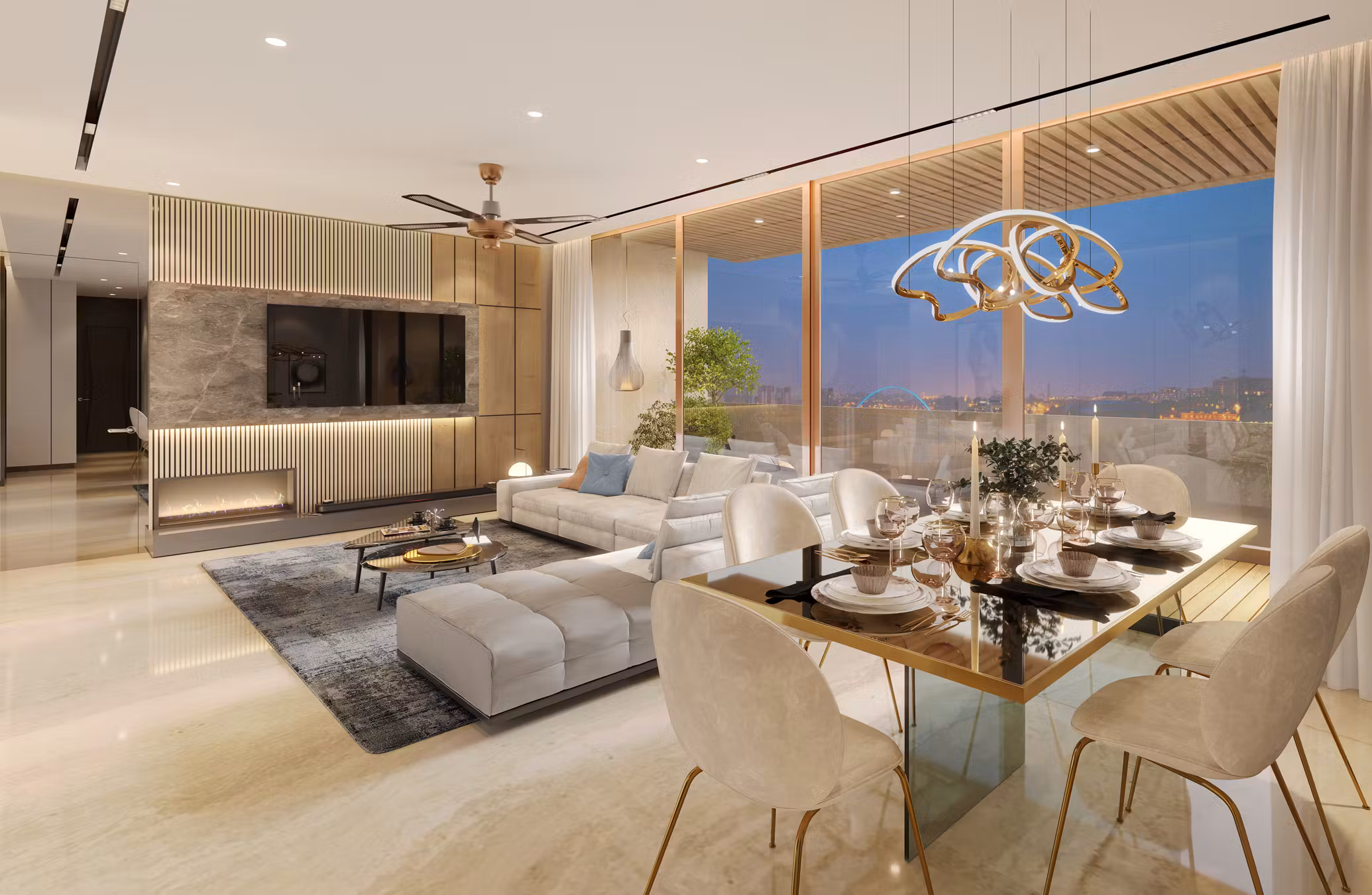 Bramha Hues of Sky Central Pune by BramhaCorp Ltd  Camp, Pune project view 8 - Official site construction update or visual rendering