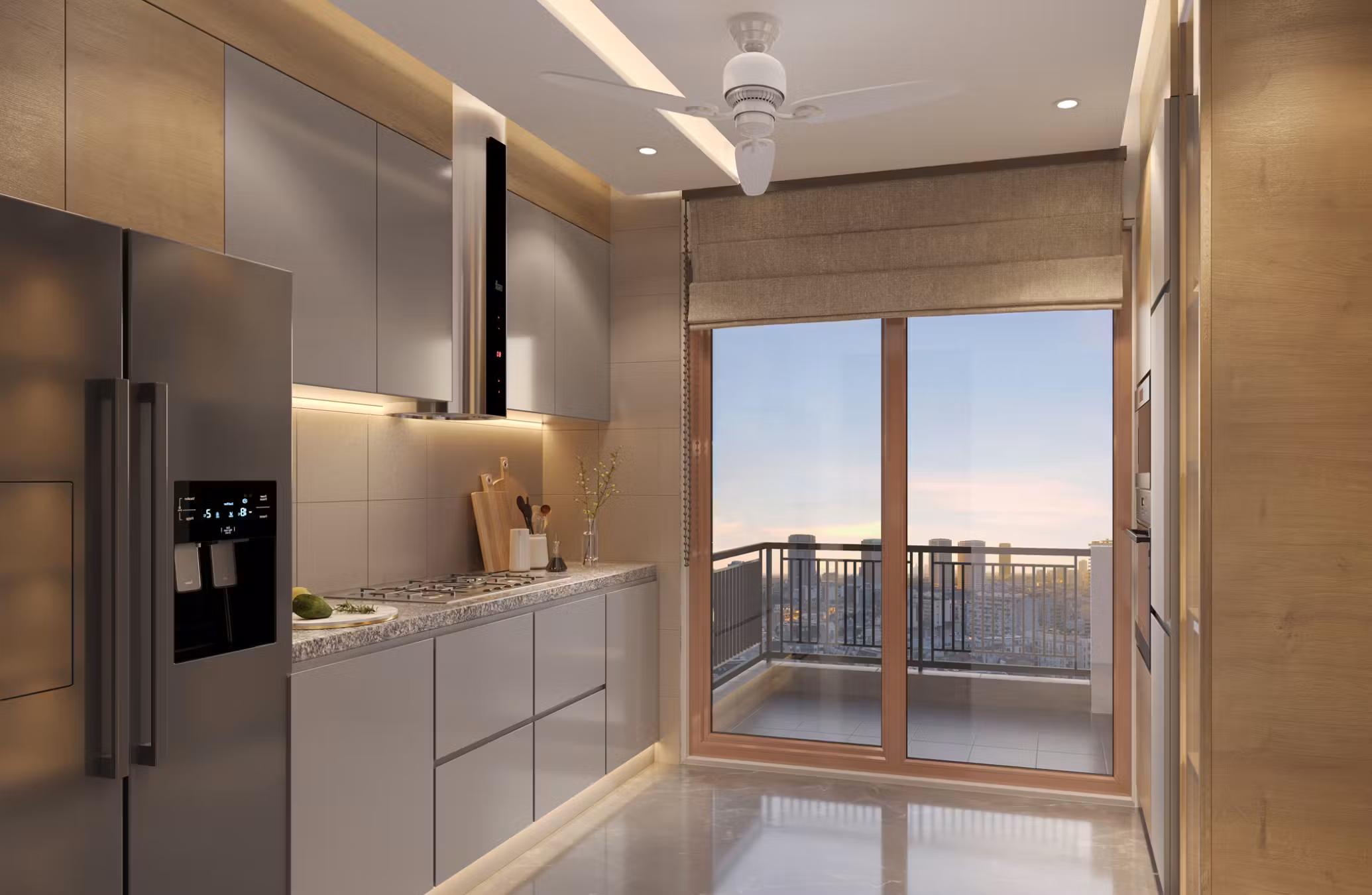 Bramha Hues of Sky Central Pune by BramhaCorp Ltd  Camp, Pune project view 2 - Official site construction update or visual rendering