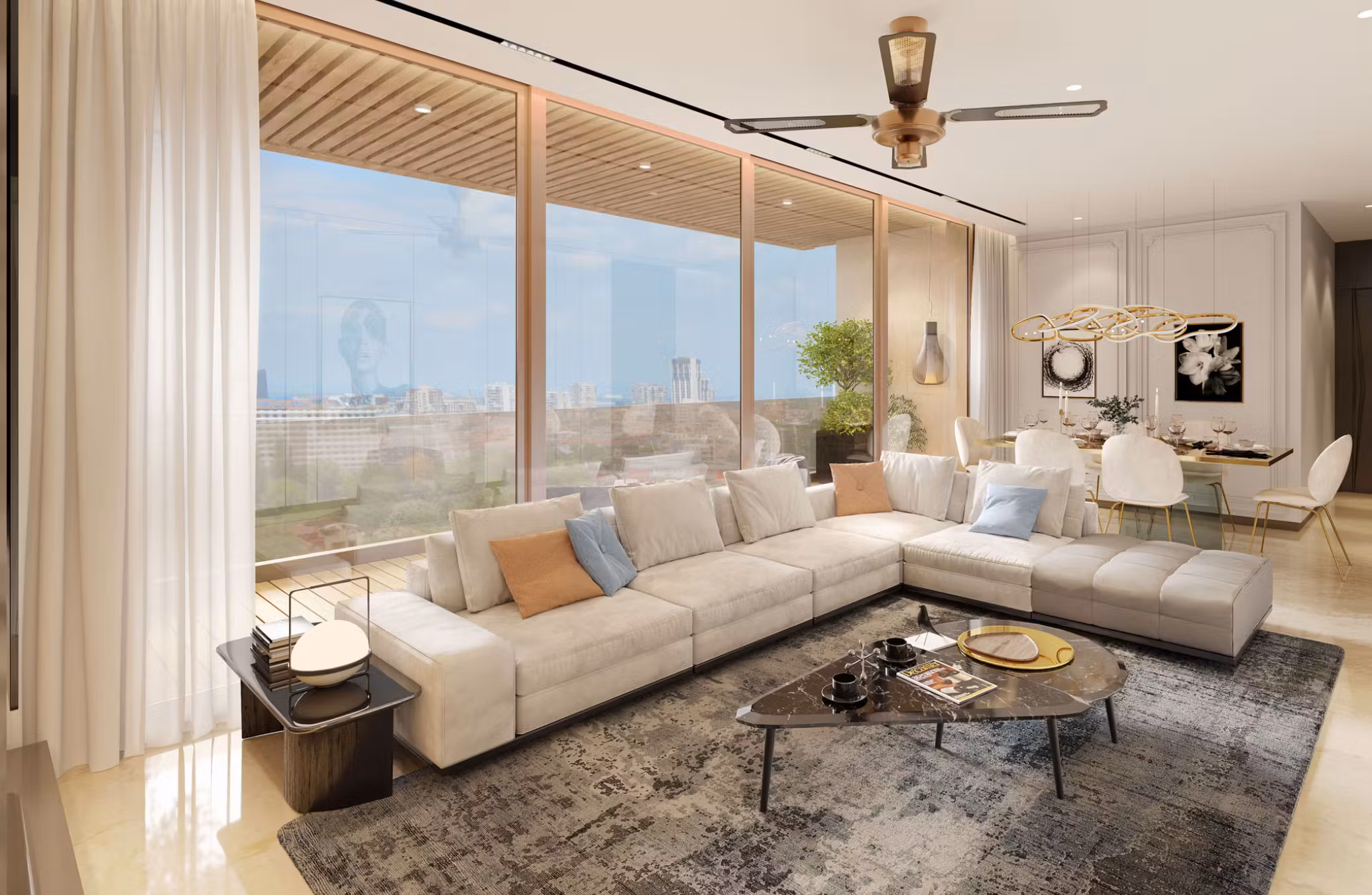 Bramha Hues of Sky Central Pune by BramhaCorp Ltd  Camp, Pune project view 9 - Official site construction update or visual rendering