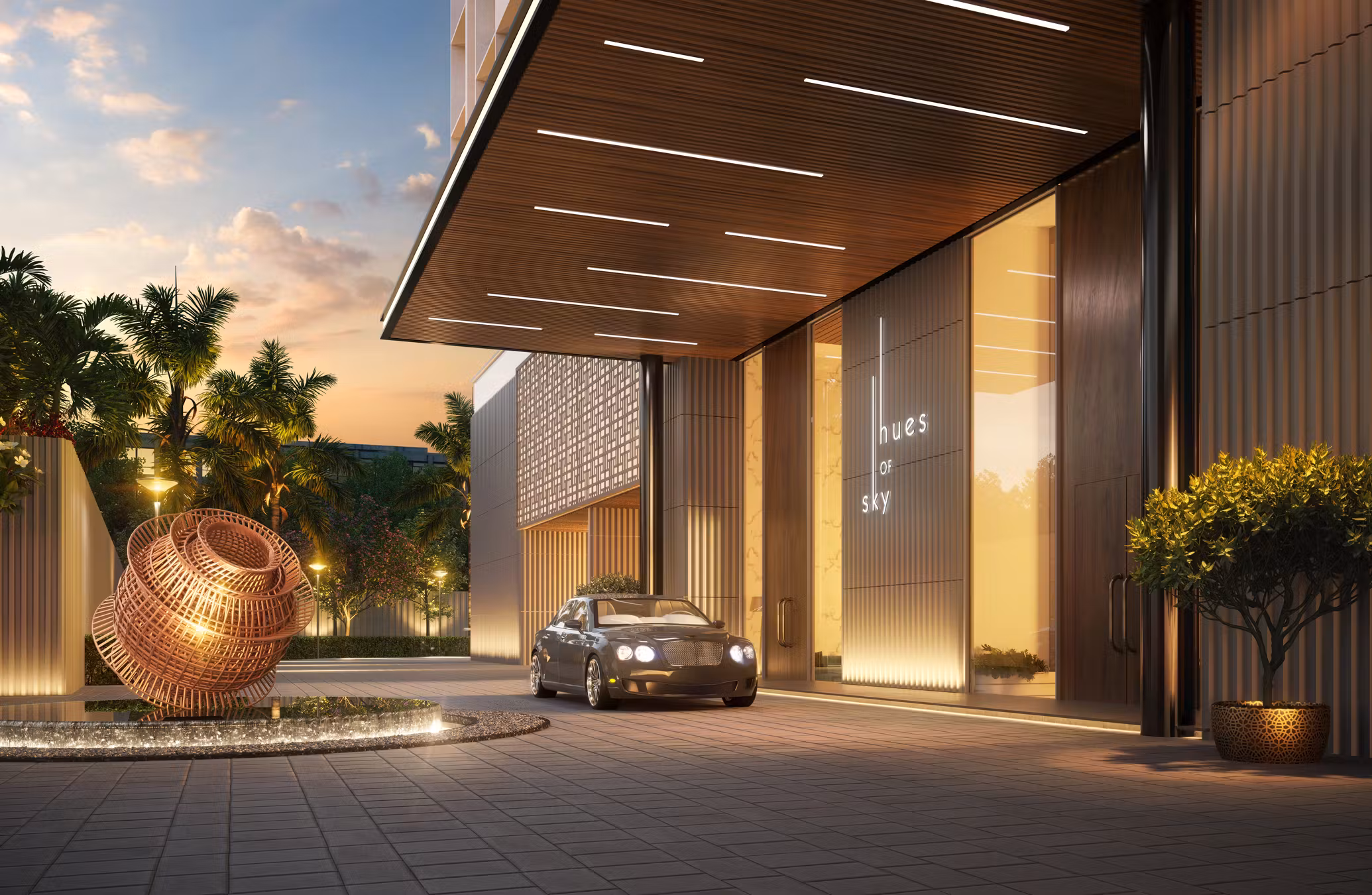 Bramha Hues of Sky Central Pune by BramhaCorp Ltd  Camp, Pune project view 4 - Official site construction update or visual rendering