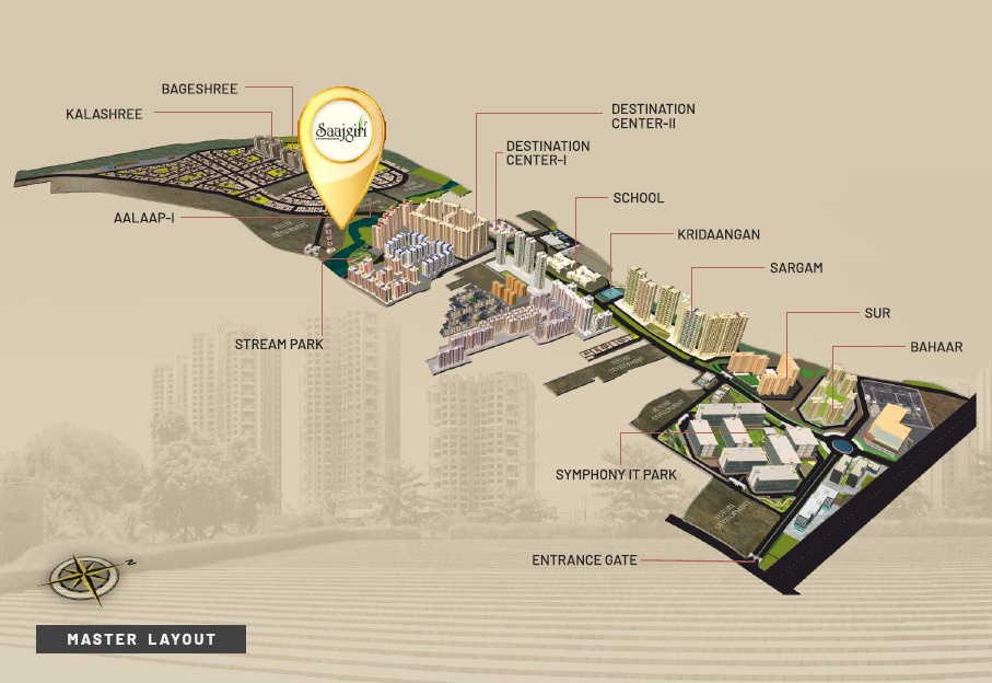 Saajgiri Nanded City by Magarpatta Group New Launch Nanded City, Pune project view 5 - Official site construction update or visual rendering