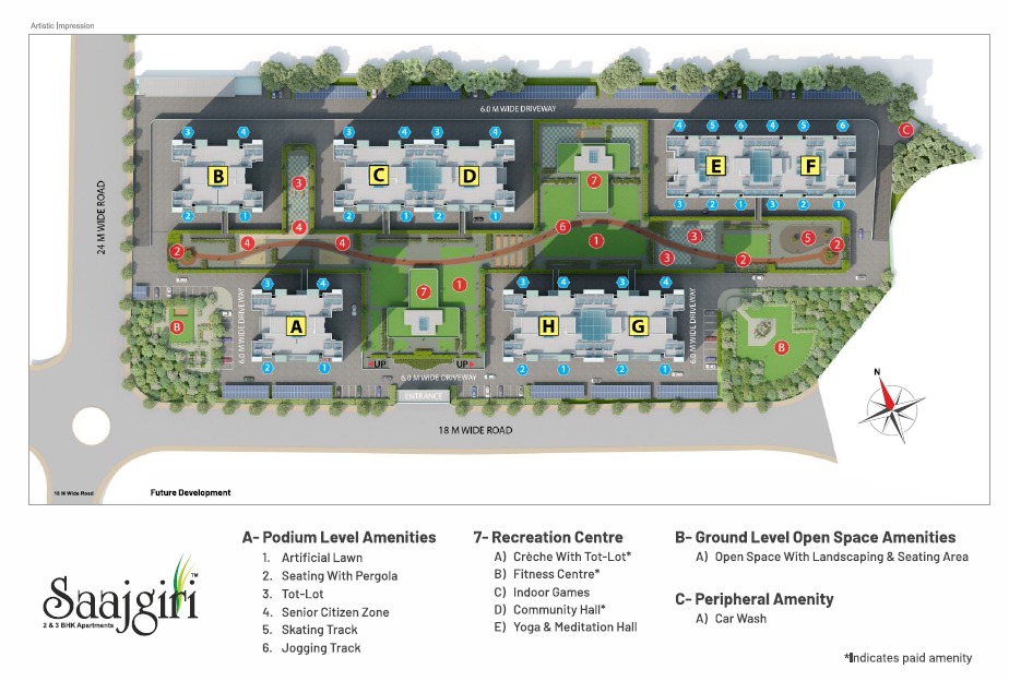 Saajgiri Nanded City by Magarpatta Group New Launch Nanded City, Pune project view 1 - Official site construction update or visual rendering