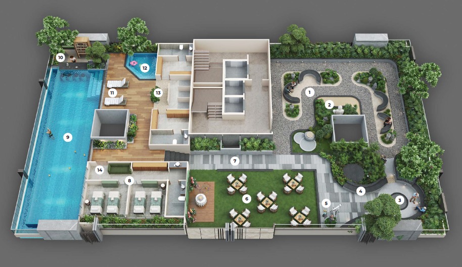Aura Kollective by Aura Lullanagar, Pune Project View 4 Aura Kollective by Aura Lullanagar, Pune project view 4 - Official site construction update or visual rendering