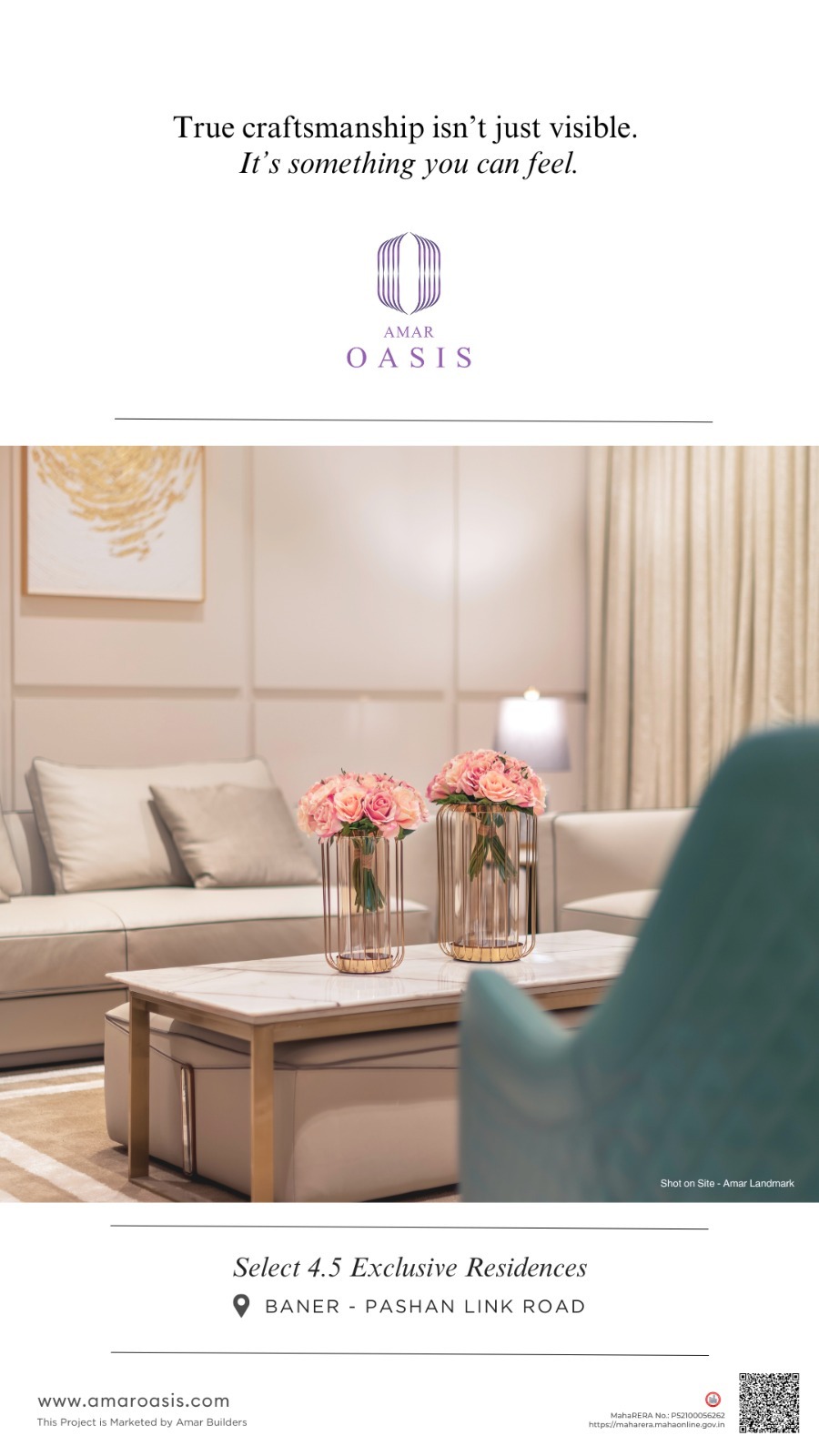 Amar Oasis by Amar Builders baner pashan link road Project View 1 Amar Oasis by Amar Builders baner pashan link road project view 1 - Official site construction update or visual rendering