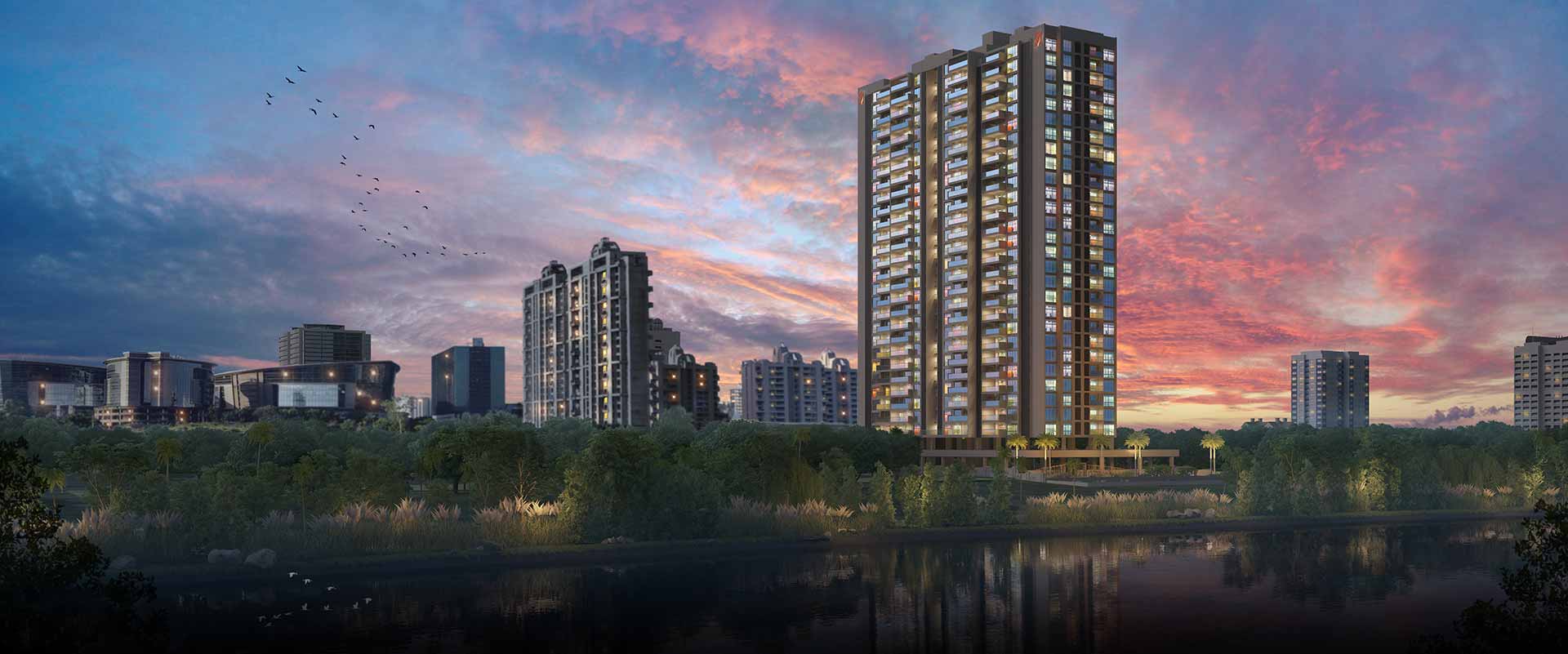 Ganga Platinum by Ganga Kharadi Project View 6 Ganga Platinum by Ganga Kharadi project view 6 - Official site construction update or visual rendering