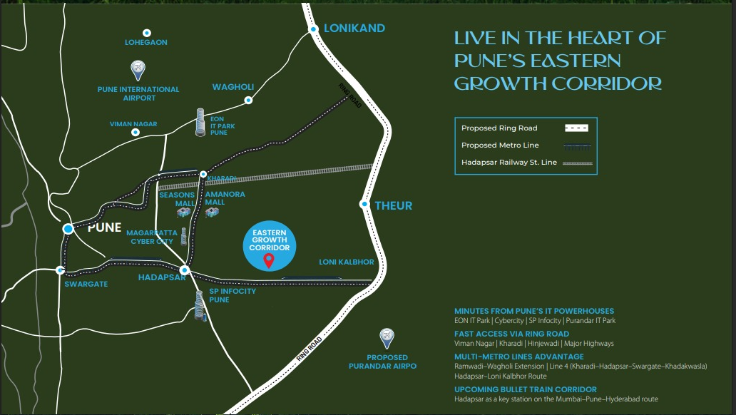 Magnacity by Kumar Realty  Manjari, Pune project view 1 - Official site construction update or visual rendering