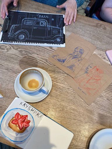 Sketching and coffee  meeting main image