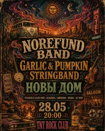 NoRefund Band, Garlic & Pumpkin Stringband, Новы Дом event main image
