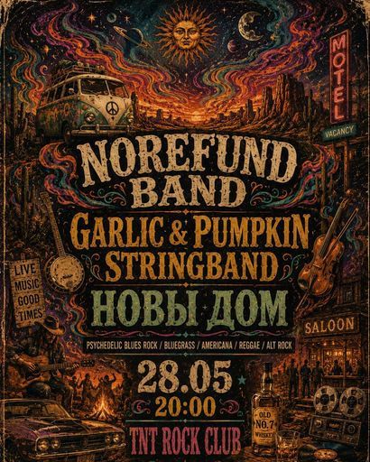 NoRefund Band, Garlic & Pumpkin Stringband, Новы Дом event main image