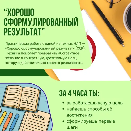 Workshop "Хорошо сформулированный результат" meeting main image