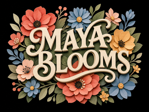 Cut-Paper Floral Name preview