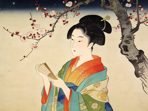 Vibrant Ukiyo-e Print preview