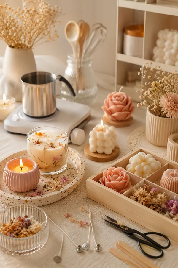 One Day Online Live Candle Making Workshop