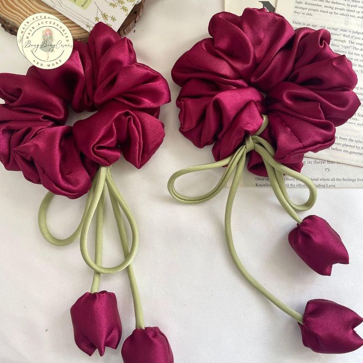 Tulip scrunchies