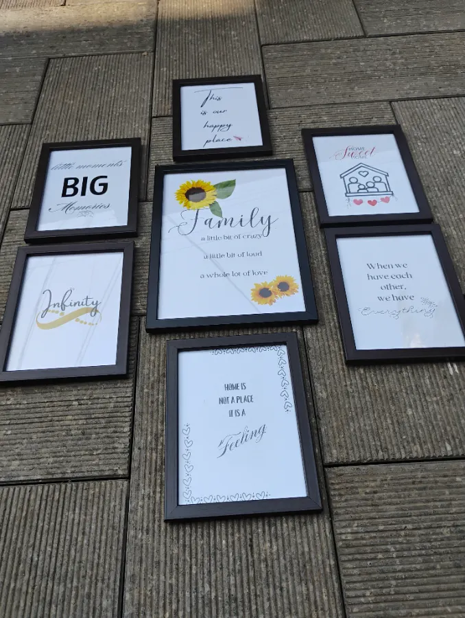 Photo frames for wall decor