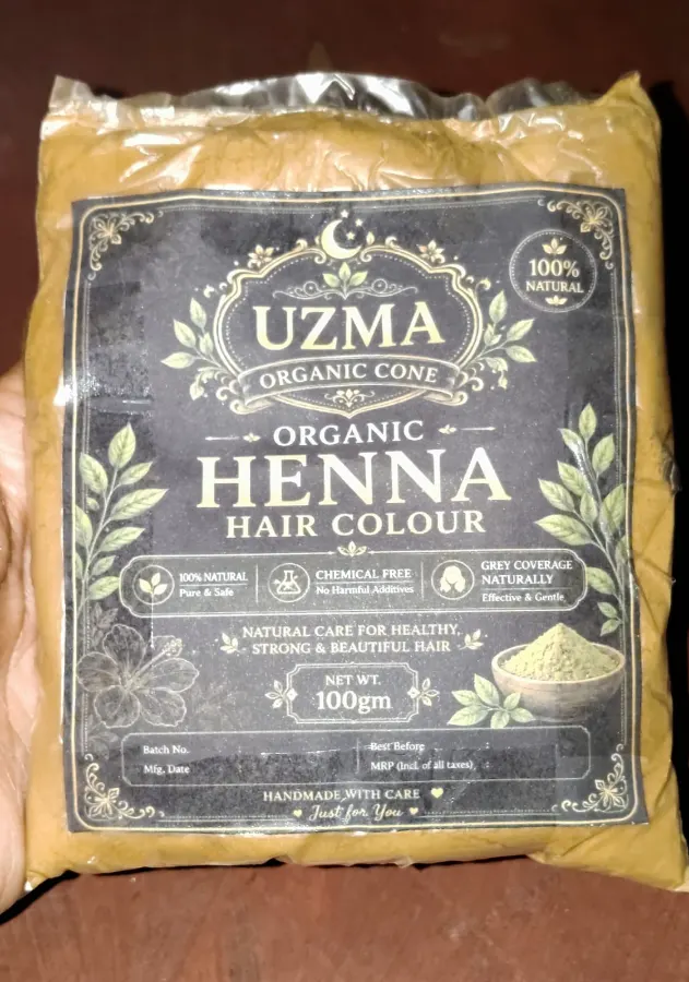 Organic Henna Hair Colour Powder Organic By Uzma