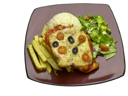 Milanesa Napolitana (pollo,tomate,queso)