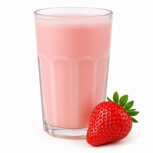 Fresa con leche
