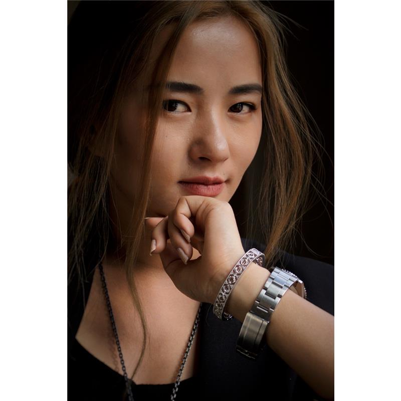 Vajra Bangle Silver, CZ 18.59g, regular size (Size L, 23.27g: 31,000) — view 3