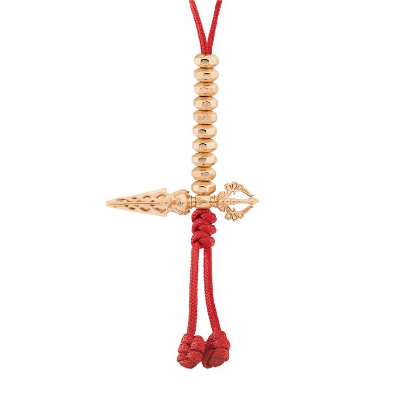 Phurba mala counter Rose Gold Plated, 3.81g